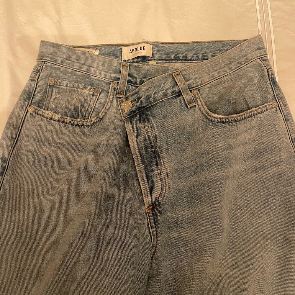 Agolde criss cross jeans